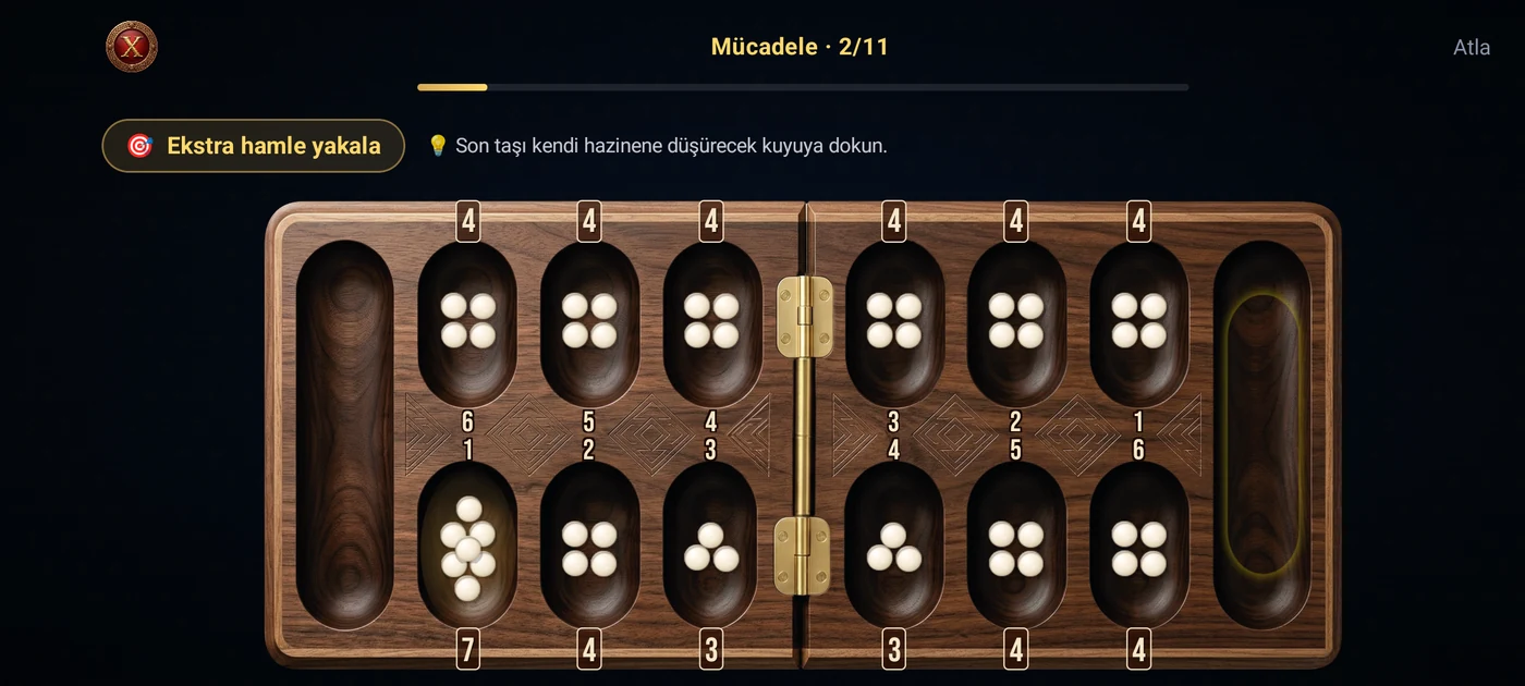 Adım adım öğretici — mangala kurallarını öğren